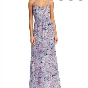 Parker Virginia Silk Paisley Maxi Dress Size Small